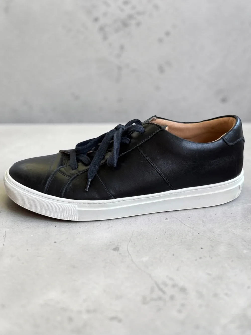 GREATS BROOKLYN Black Royale Leather Luxury Sneakers Size 12